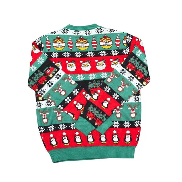 🎄 You Look Ugly Today Christmas Sweater Snowmen Penguins Men’s Size M - Picture 3 of 6